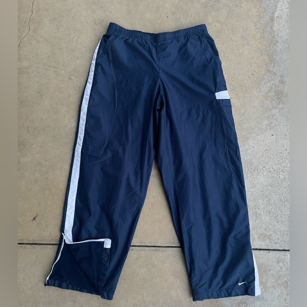 Vintage Nike Men’s track pants zip Up Pants fleece XL